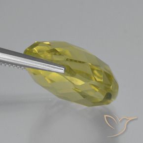 Quartzo Amarelo Abacaxi Natural 26.82ct, Almofada, VVS