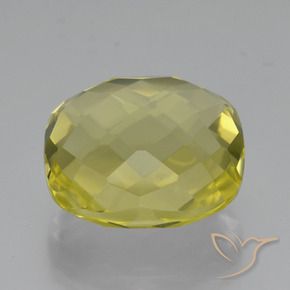 Quartzo Amarelo Abacaxi Natural 26.45ct, Almofada, VVS