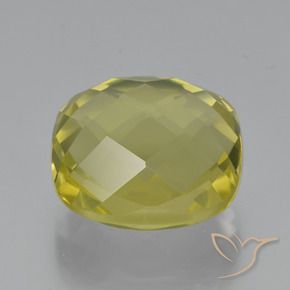 Quartzo Luz amarela Natural 26.21ct, Almofada, VVS-VS