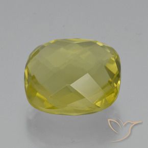 Quartzo Amarelo Abacaxi Natural 26.64ct, Almofada, VVS-VS