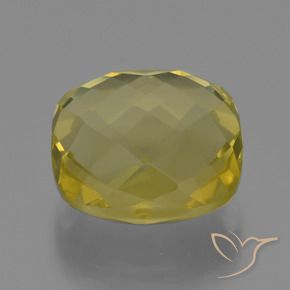 Quartzo Amarelo Abacaxi Natural 25.35ct, Almofada, VVS-VS