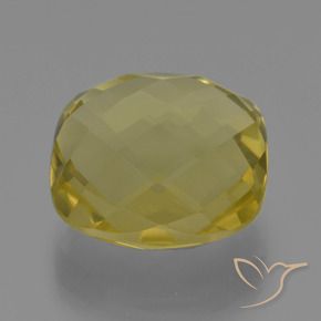 Quartzo Luz amarela Natural 26.81ct, Almofada, VVS-VS