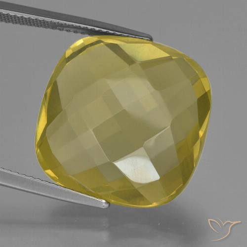 26.30ct Natural Amarelo claro médio Quartzo, Almofada, VS