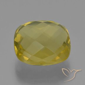 Quartzo Amarelo claro médio Natural 26.30ct, Almofada, VS