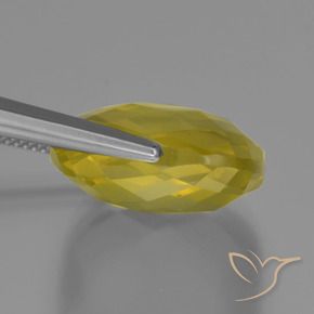 Quartzo Amarelo claro médio Natural 26.30ct, Almofada, VS