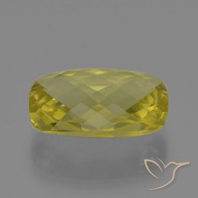 Quartzo Luz amarela Natural 14.69ct, Almofada, VVS
