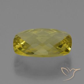 Quartzo Amarelo claro médio Natural 15.08ct, Almofada, VVS
