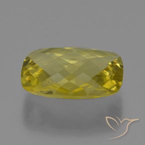 Quartzo Amarelo Abacaxi Natural 15.21ct, Almofada, VVS