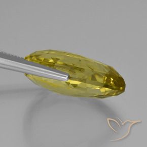 Quartzo Amarelo Abacaxi Natural 30.31ct, Formato de pêra, VVS