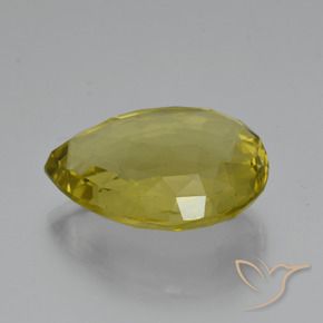 Quartzo Amarelo Abacaxi Natural 30.43ct, Formato de pêra, VVS