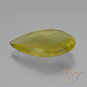 Quartzo Amarelo Abacaxi Natural 47.98ct, Formato de pêra, VVS