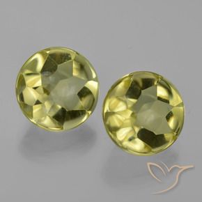 Pedras preciosas de Quartzo amarelo médio natural de 7.73 ct, Redondo, Transparente