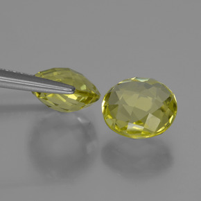 Pedras preciosas de quartzo amarelo natural de  ct, corte redondo, VVS