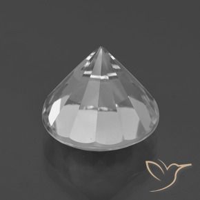 Quartzo Branco Natural 7.37ct, Redondo, VVS-VS