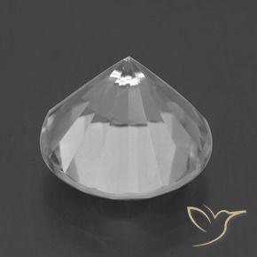Quartzo Branco Natural 7.59ct, Redondo, VVS-VS