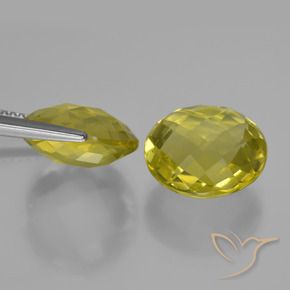 Pedras preciosas de Quartzo Amarelo Abacaxi natural de 10.43 ct, Redondo, VVS-VS