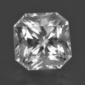 Quartzo Branco Natural 9.05ct, Corte Esmeralda, VVS-VS