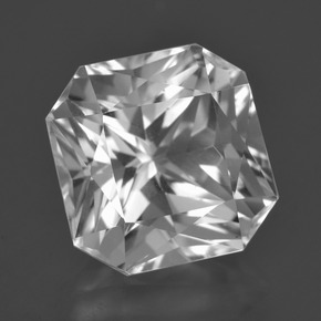 Quartzo Branco Natural 9.05ct, Corte Esmeralda, VVS-VS