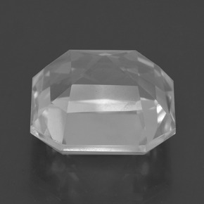 Quartzo Branco Natural 10.84ct, Corte Esmeralda, VVS-VS