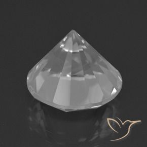 Quartzo Branco Natural 7.50ct, Redondo, VVS-VS
