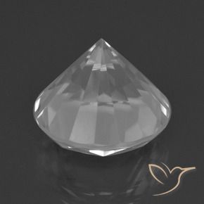 Quartzo Branco Natural 8.79ct, Redondo, VVS-VS