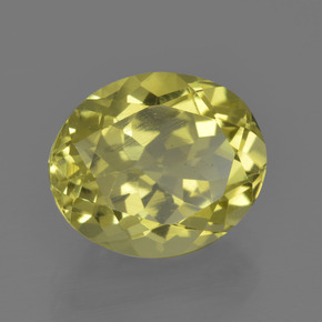 Quartzo amarelo natural 3,59ct, corte oval, VS
