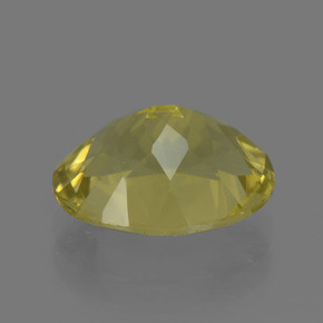 Quartzo amarelo natural 3,04ct, corte oval, VS