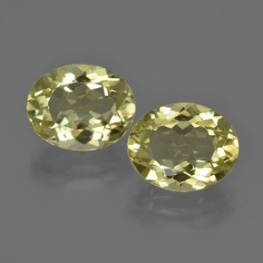 Pedras preciosas de quartzo amarelo natural de 7,11 ct, corte oval, VS