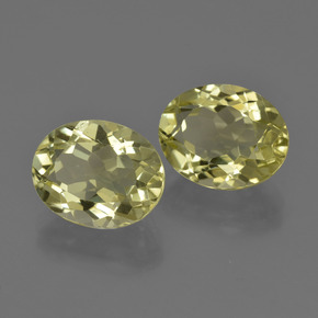 Pedras preciosas de quartzo amarelo natural de 7,11 ct, corte oval, VS