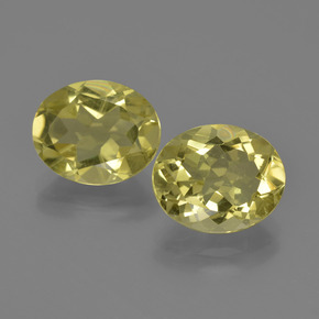 Pedras preciosas de quartzo amarelo natural de 6,20 ct, corte oval, VS