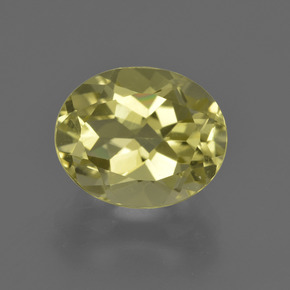 Quartzo amarelo natural 3,76ct, corte oval, VVS