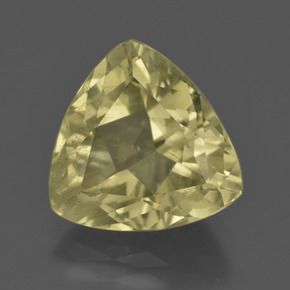 Quartzo amarelo natural 5,18ct, trillion, VS-SI