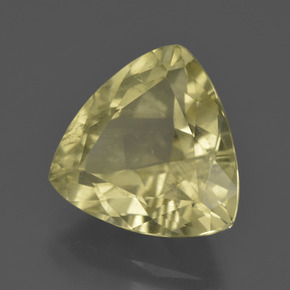 Quartzo amarelo natural 5,18ct, trillion, VS-SI