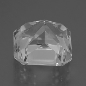 Quartzo branco natural 6,46ct, corte esmeralda, VVS-VS