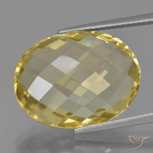 17.03ct Natural Luz amarela Quartzo, oval, VS