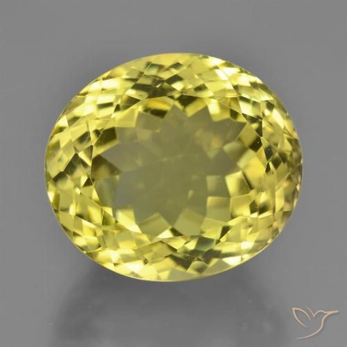 18.09ct Natural Amarelo claro médio Quartzo, oval, VVS-VS