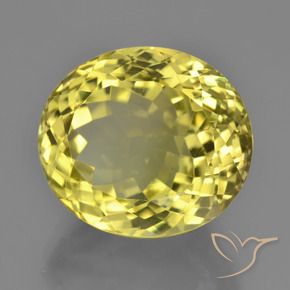 Quartzo Amarelo claro médio Natural 18.09ct, oval, VVS-VS
