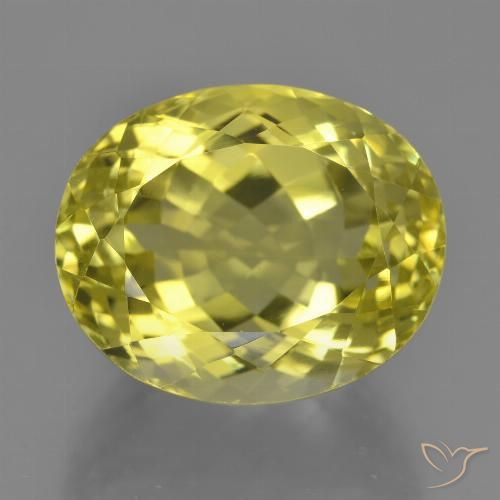 18.90ct Natural amarelo médio Quartzo, oval, VVS-VS