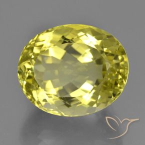 Quartzo amarelo médio Natural 18.90ct, oval, VVS-VS