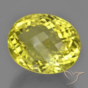 Quartzo Amarelo Intenso Natural 22.75ct, oval, VVS-VS