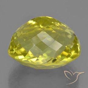 Quartzo Amarelo Intenso Natural 22.75ct, oval, VVS-VS