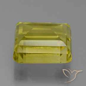 Quartzo amarelo vivo Natural 17.54ct, Corte Octógono / Esmeralda, VVS-VS