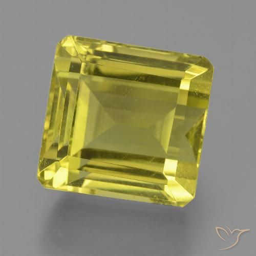 17.49ct Natural Milho amarelo Quartzo, Corte Esmeralda, VVS-VS