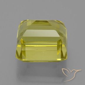 Quartzo Milho amarelo Natural 17.49ct, Corte Octógono / Esmeralda, VVS-VS
