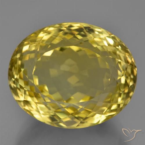 28.14ct Natural amarelo médio Quartzo, oval, VVS