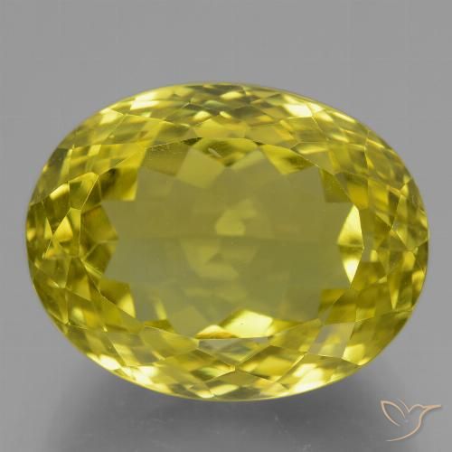 21.76ct Natural Milho amarelo Quartzo, oval, VVS