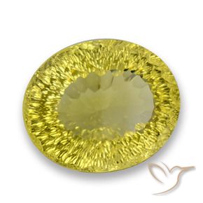 Quartzo Amarelo Intenso Natural 64.36ct, oval, VVS