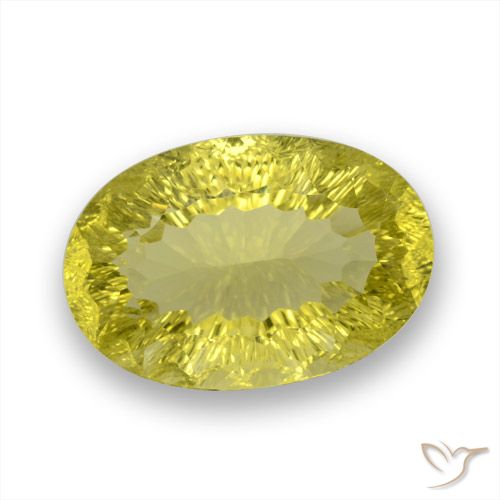 26.58ct Natural amarelo médio Quartzo, oval, VVS, Photo A
