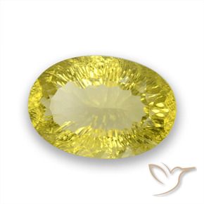 Quartzo amarelo médio Natural 26.58ct, oval, VVS