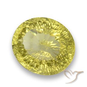 Quartzo amarelo médio Natural 31.29ct, oval, VVS